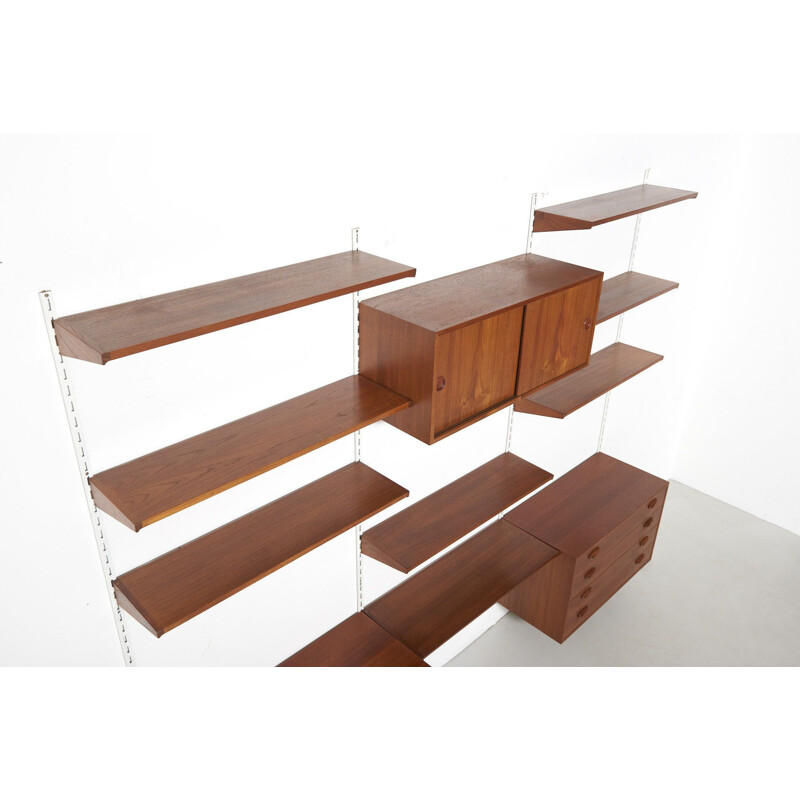 Vintage Wall Unit by Kai Kristiansen for Feldballes Møbelfabrik, Denmark - 1960s