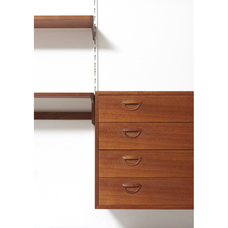 Vintage Wall Unit by Kai Kristiansen for Feldballes Møbelfabrik, Denmark - 1960s