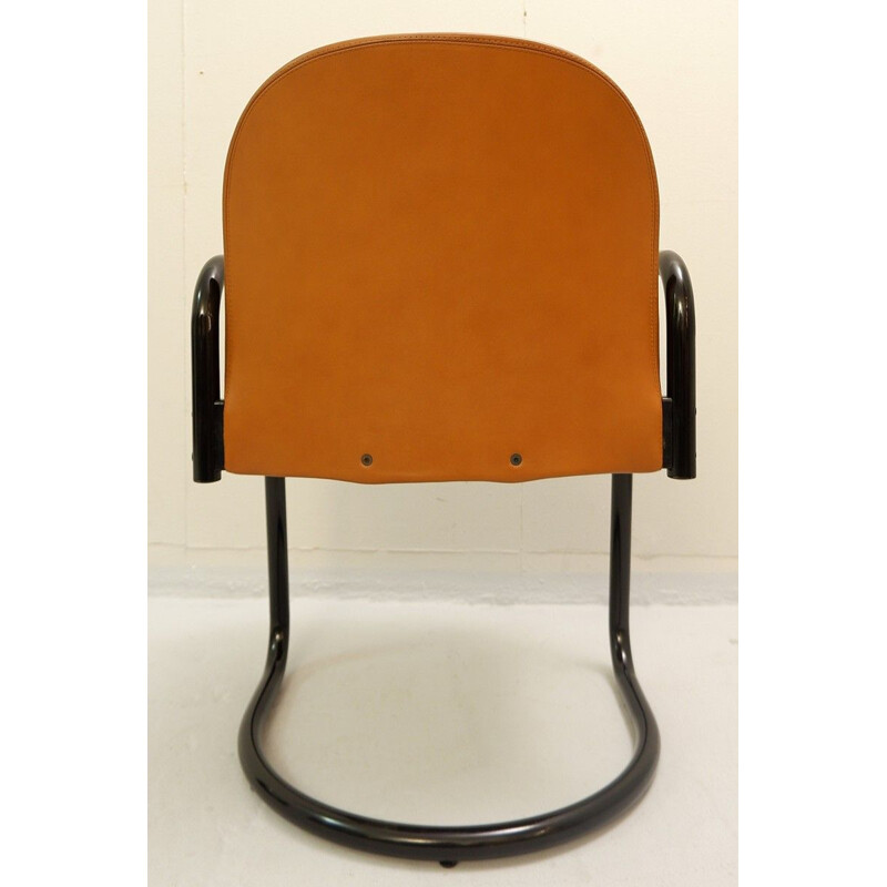 Vintage Leather "Dialogo" Chairs by Tobia & Afra Scarpa for B&B Italien