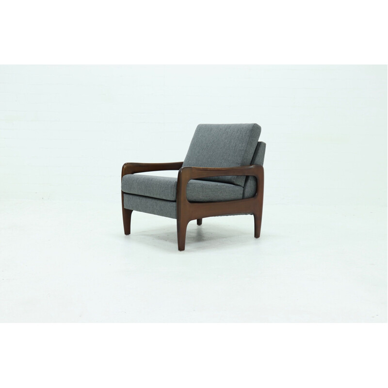 Fauteuil vintage en teck Danemark 1960