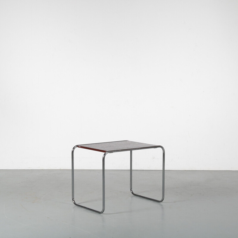 Vintage Model "B9" side table by Marcel Breuer for Gavina, Italy 1970s