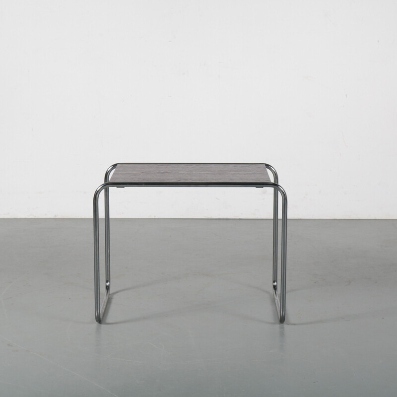 Vintage Model "B9" side table by Marcel Breuer for Gavina, Italy 1970s