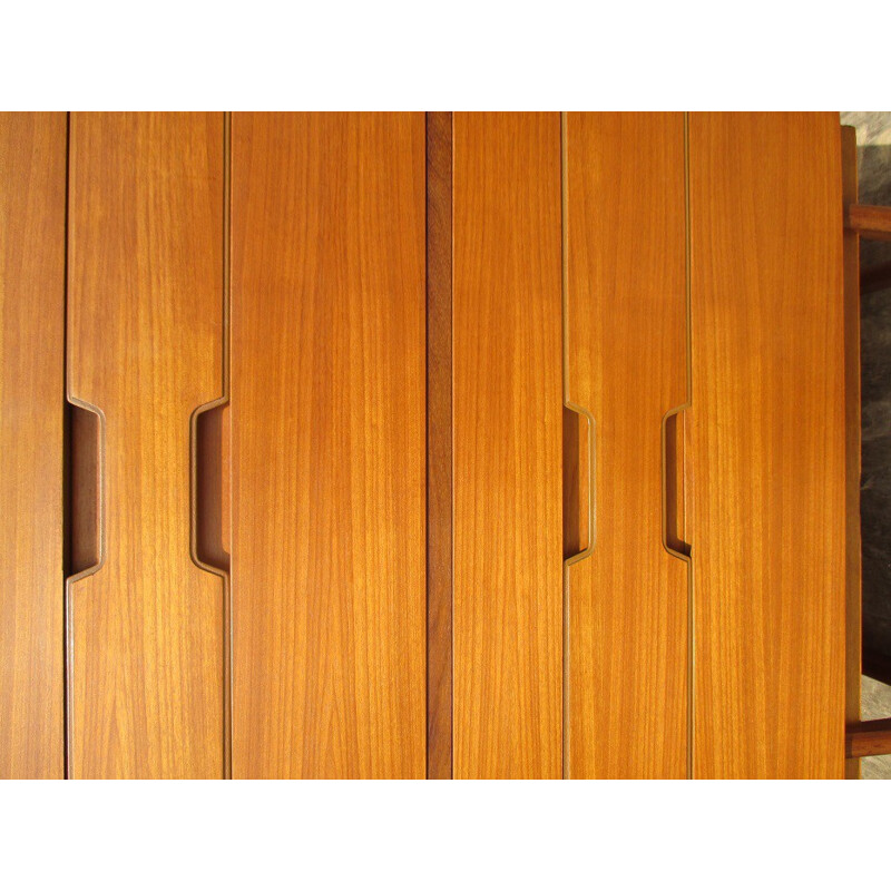 Uniflex UK chest of drawers in teak with 6 drawers, Gunther HOFFSTEAD - 1960s