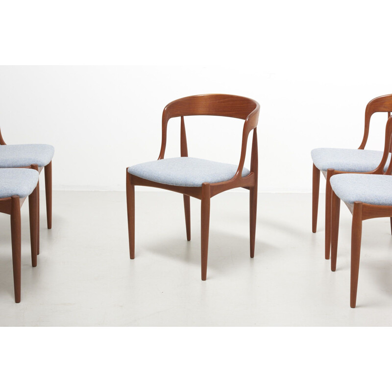Ensemble de 4 chaises vintage de Johannes Andersen pour Uldum Moblerfabrik, Danemark 1950