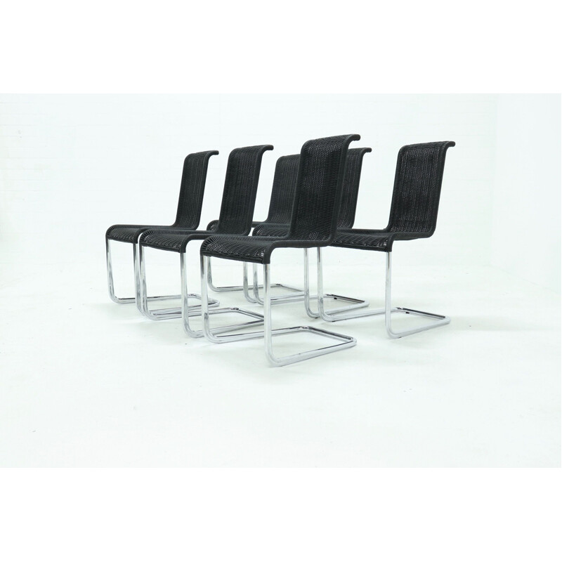 Set of 6 vintage dining chairs B20 by Axel Bruchhäuser for Tecta, 1980s