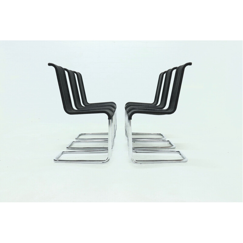 Set of 6 vintage dining chairs B20 by Axel Bruchhäuser for Tecta, 1980s