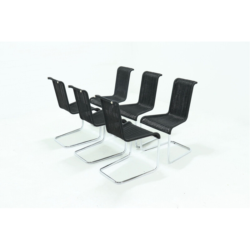 Set of 6 vintage dining chairs B20 by Axel Bruchhäuser for Tecta, 1980s