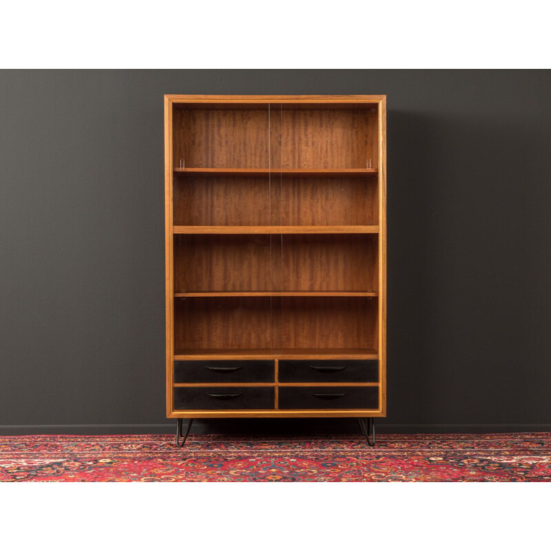 Vintage showcase walnut by WK Mobel 1950s