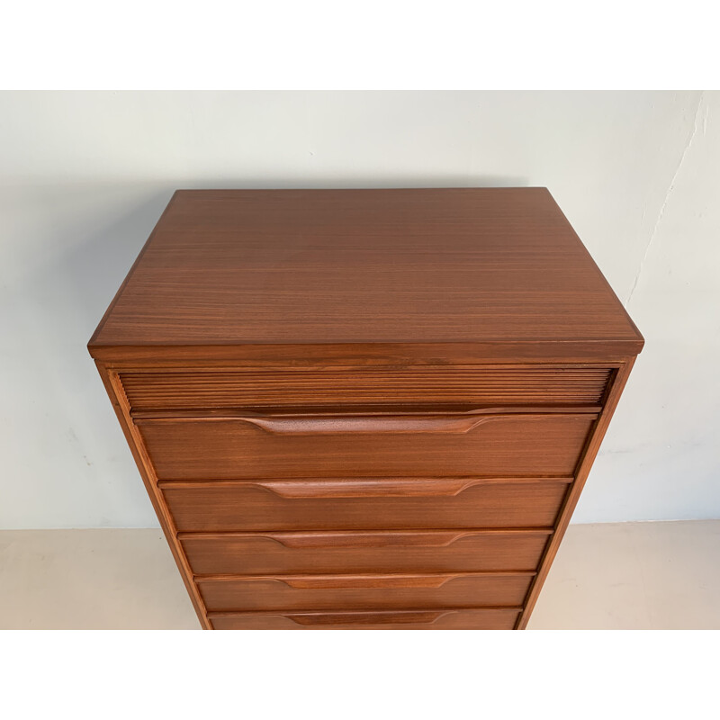 Vintage teak chest of drawers 1960