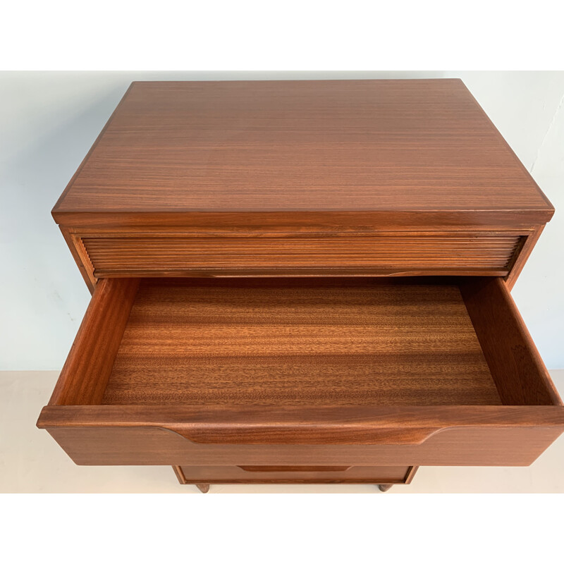 Vintage teak chest of drawers 1960