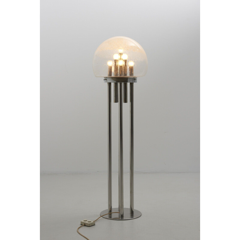 Vintage Floor Lamp with Murano Glass 1960s