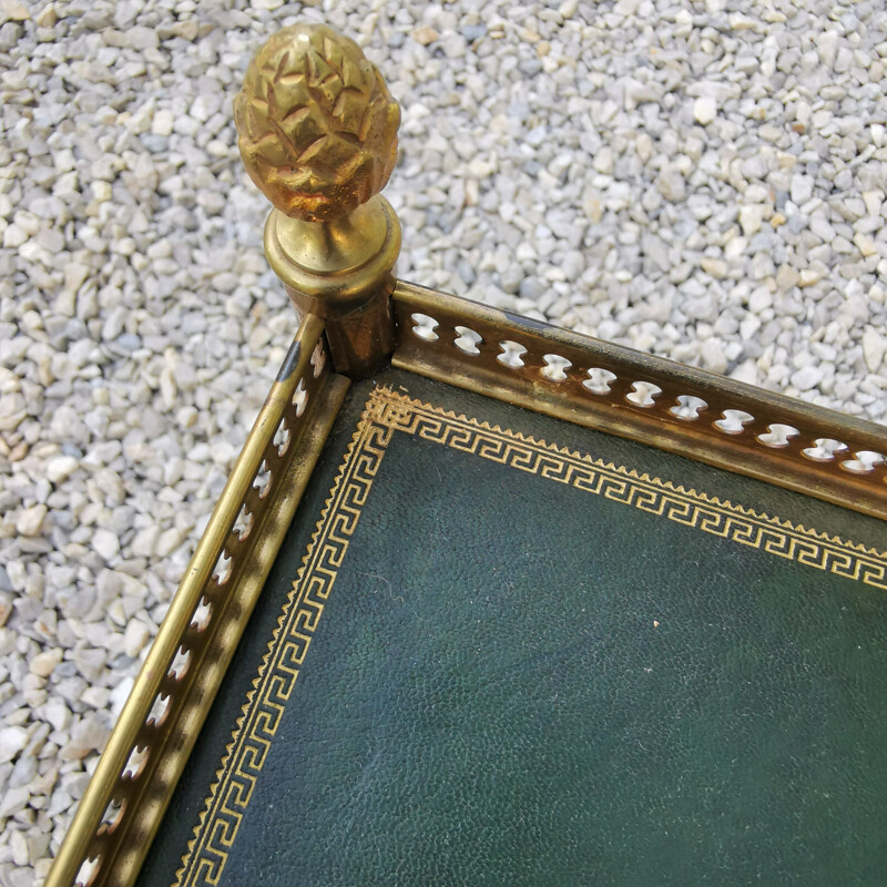 Vintage Golden Brass Flanking Table Maison Bagues