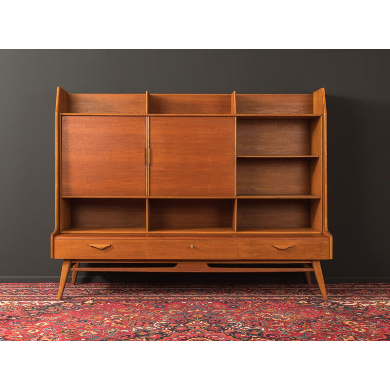 Vintage highboard teak Scandinavian  1950s