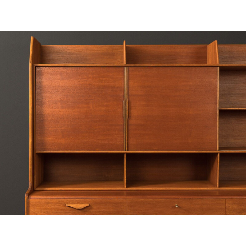 Vintage highboard teak Scandinavian  1950s