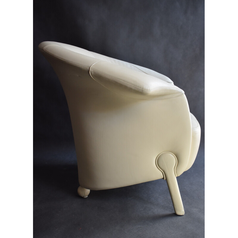 Fauteuil et tabouret vintage, Hop 4300, Toshiyuki Kita pour Wittman 2000