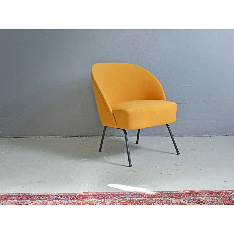 Fauteuil club vintage dans le style de Theo Ruth 1950