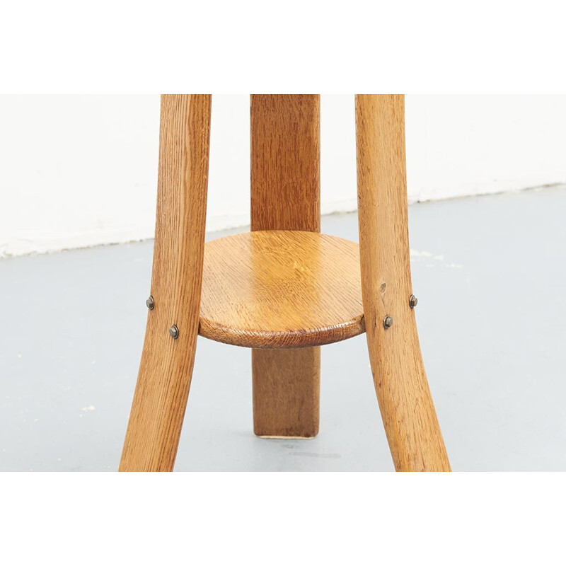 Vintage high oak stools