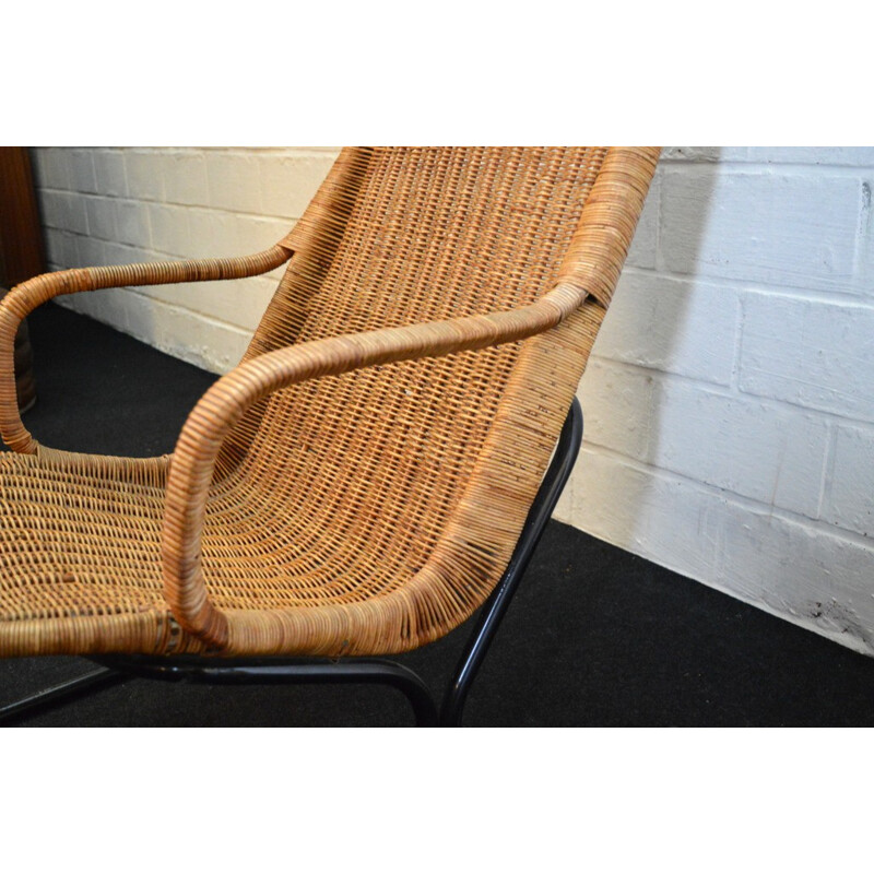 Rohé Noorwolde Scandinavian chair in rattan, Dirk van SLIEDREGT - 1960s