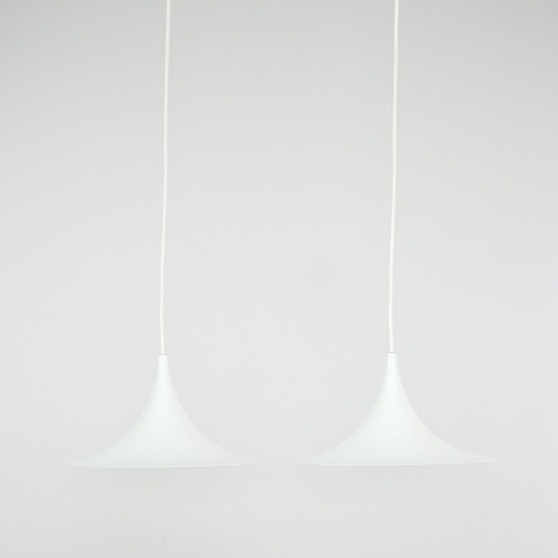 Paire de semi-lampes vintage de Bonderup et Thorup, Fog og Mørup, Danemark, 1968