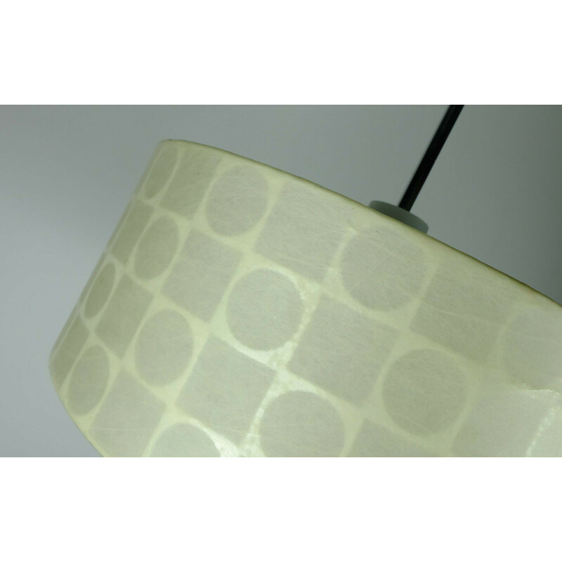 Mid century cocoon Pendant Lamp op art pattern 1960s