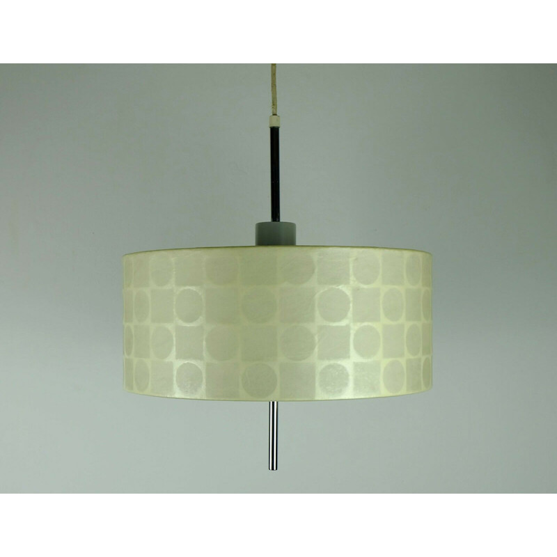 Mid century cocoon Pendant Lamp op art pattern 1960s