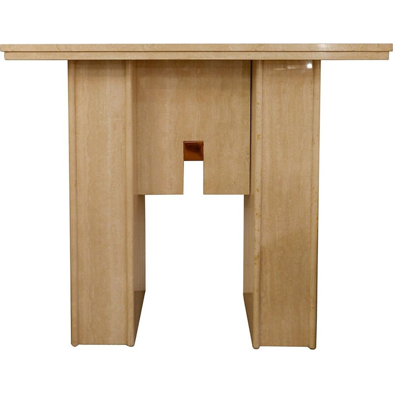 Vintage Travertine Console, 1970