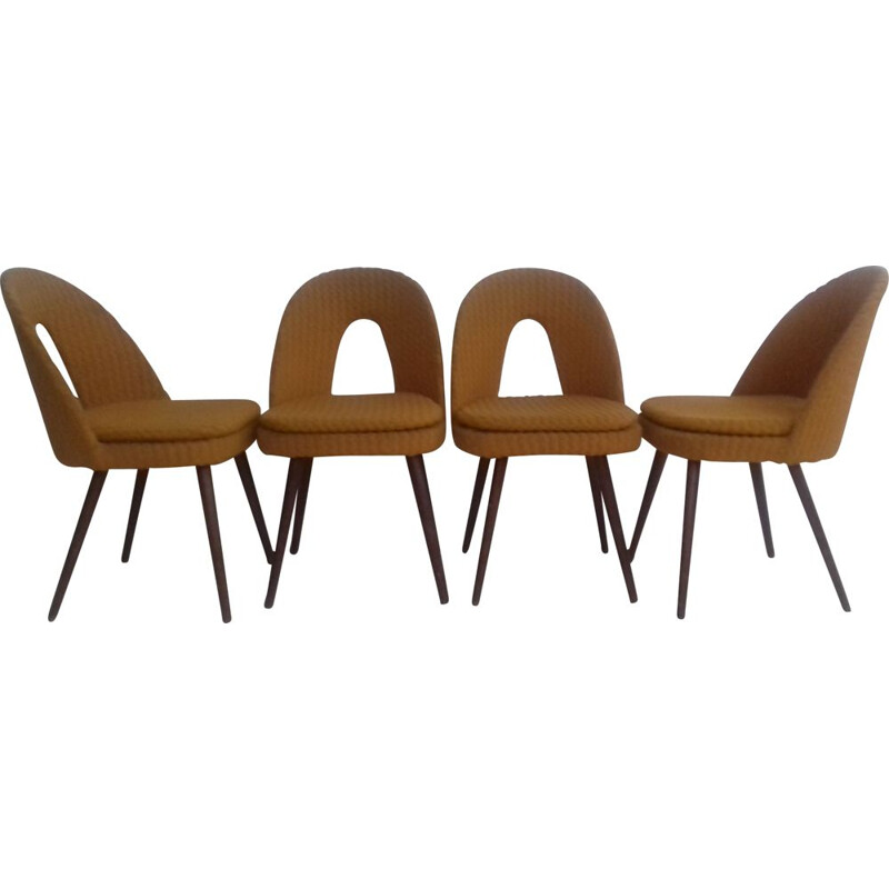 Set of 4 vintage Dining Chairs Designed by Antonín Šuman, 1960s