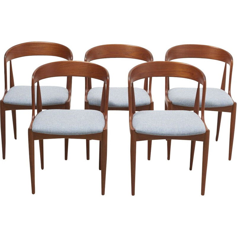 Set of 4 Vintage Dining Chairs by Johannes Andersen for Uldum Moblerfabrik, Denmark 1950s