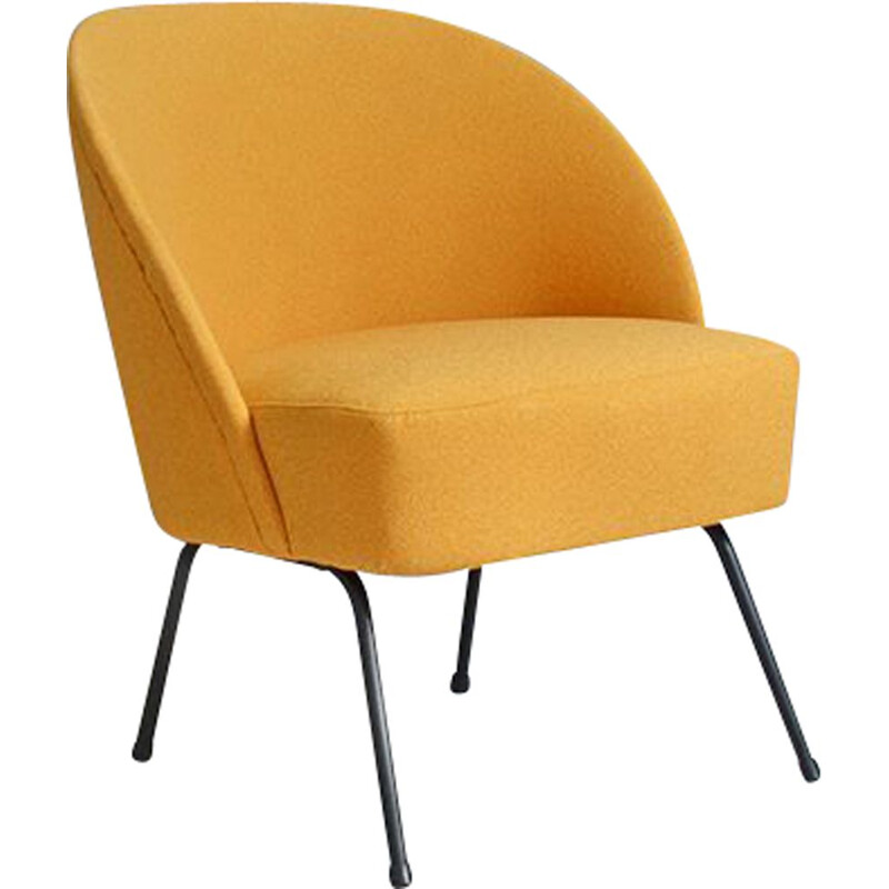 Fauteuil club vintage dans le style de Theo Ruth 1950