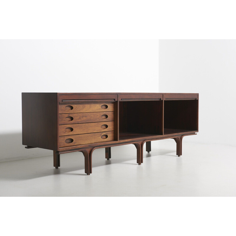 Vintage Sideboard in Rosewood by Gianfranco Frattini for Bernini, Italy 1957 