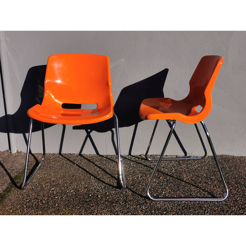 Pair of vintage Overman chairs by Svante Schöblom for Ikea, 1970s