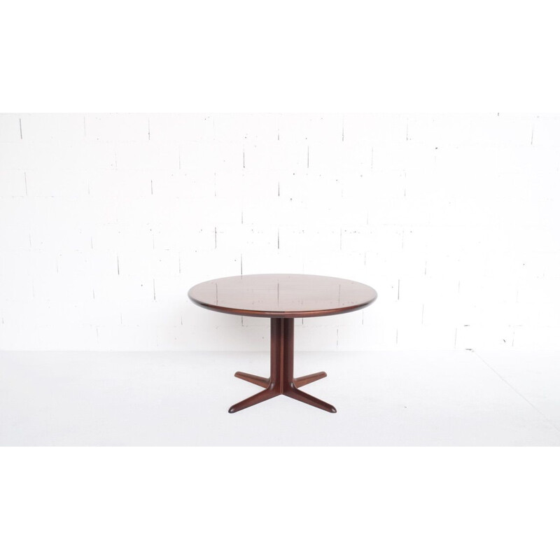 Vintage round dining table by Niels O. Moller, 1960
