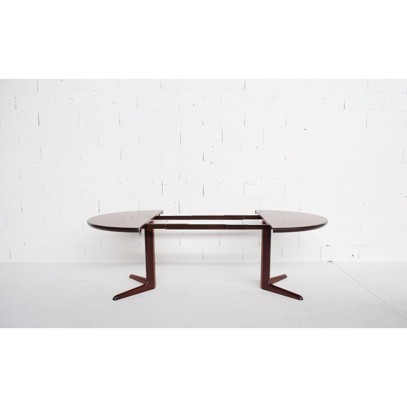 Vintage round dining table by Niels O. Moller, 1960