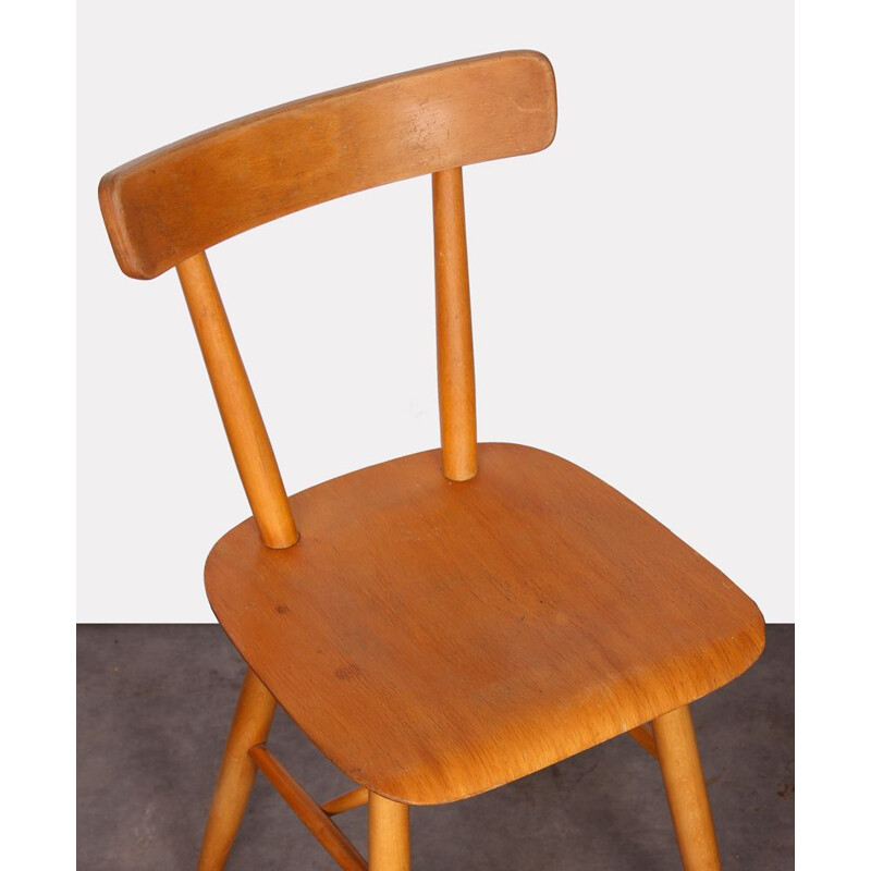 Vintage chair in Eastern European wood, 1960