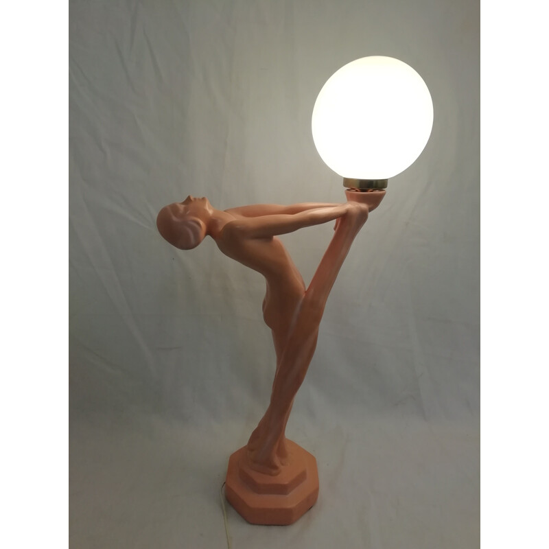 Vintage ceramic table lamp, 1950