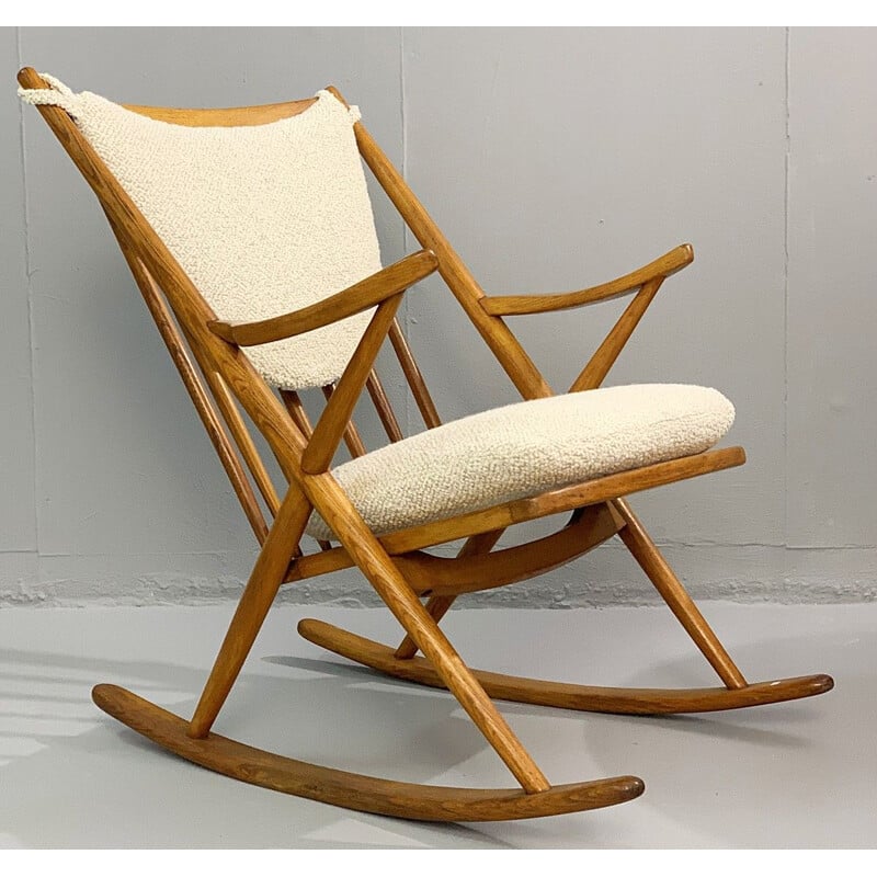 Pair of Vintage rocking chair by Frank Reenskaug for Bramin, Danish 1960s