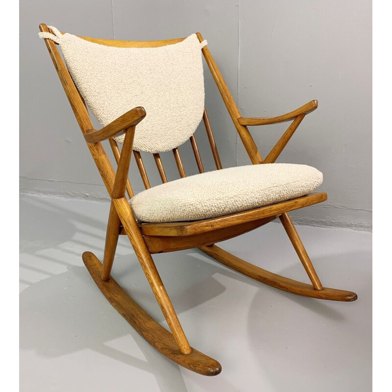 Pair of Vintage rocking chair by Frank Reenskaug for Bramin, Danish 1960s