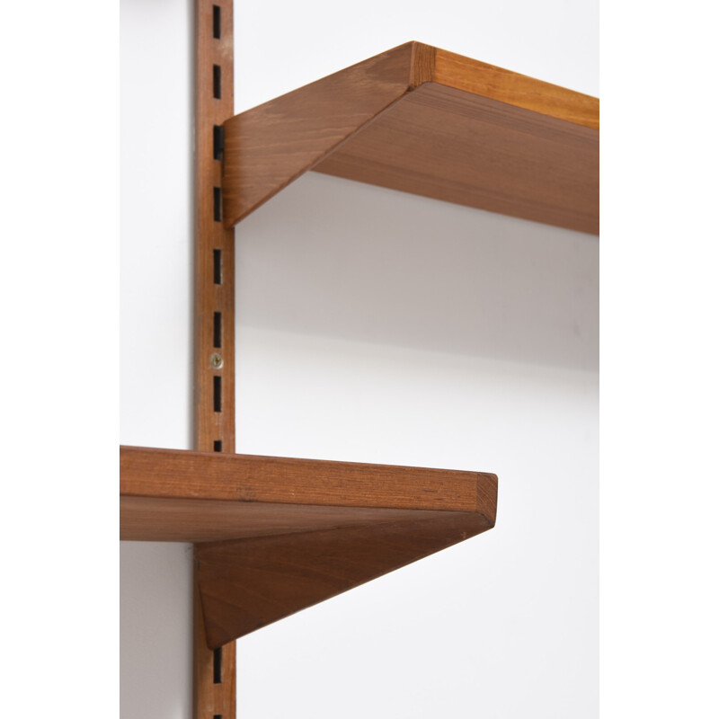 FM Feldballe wall system in teak, Kai KRISTIANSEN - 1960s