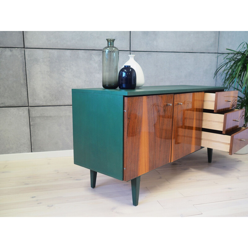 Vintage Mahogany sideboard, Polish 1980s