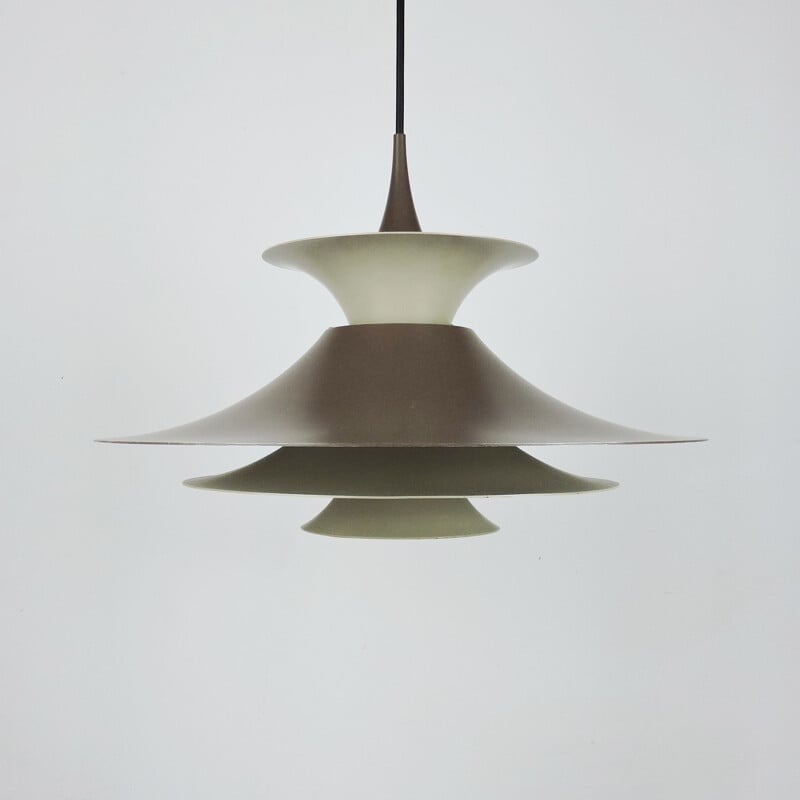 Plafonnier radius vintage d'Erik Balslev pour Fog et Mørup, 1970