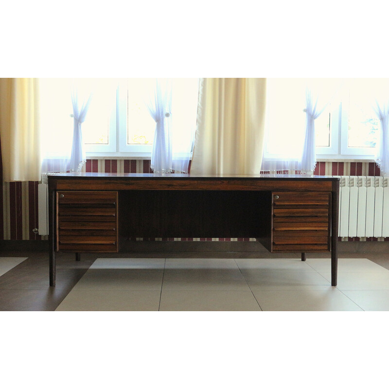 Mid Century Rosewood Desk by T. Afdal, Norway 1970
