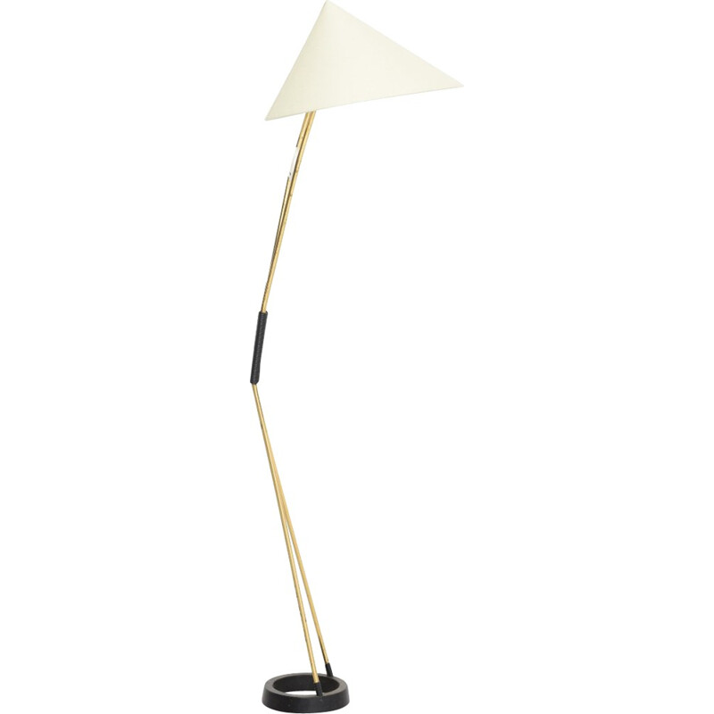 Vintage floor lamp in brass - 1950s