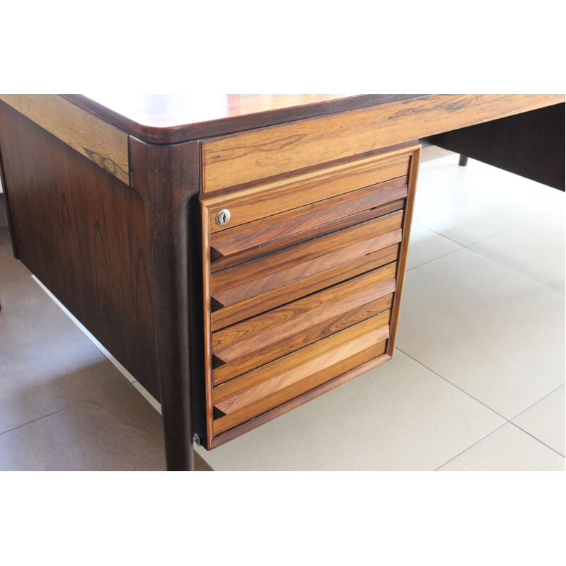 Mid Century Rosewood Desk by T. Afdal, Norway 1970