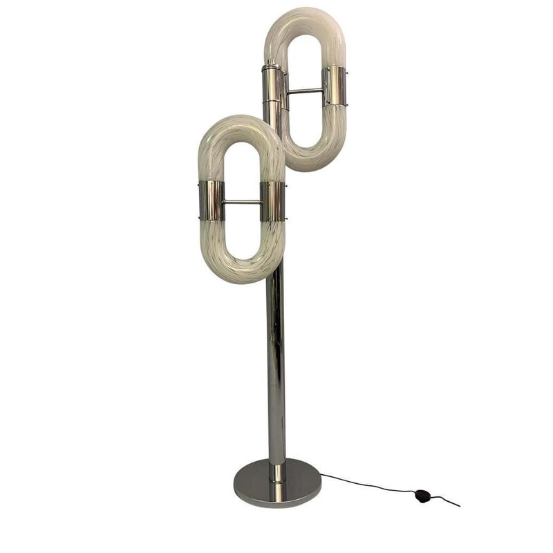 Vintage Floor Lamp in Murano Glass by Aldo Nason, 1970