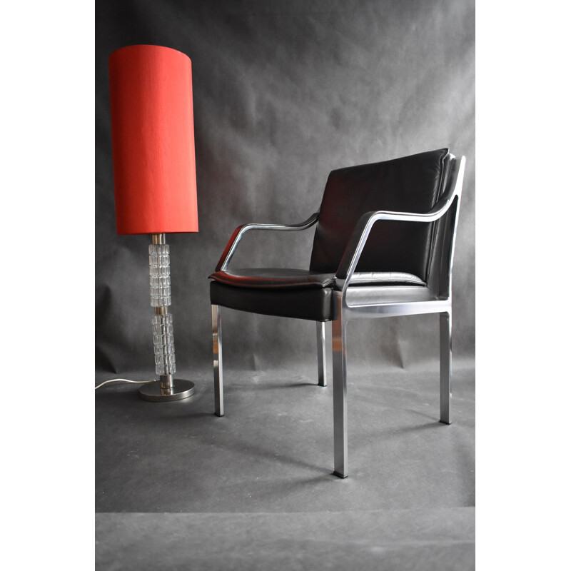 Vintage Leather Easy Chair by Rudolf B. Glatzel for Knoll 