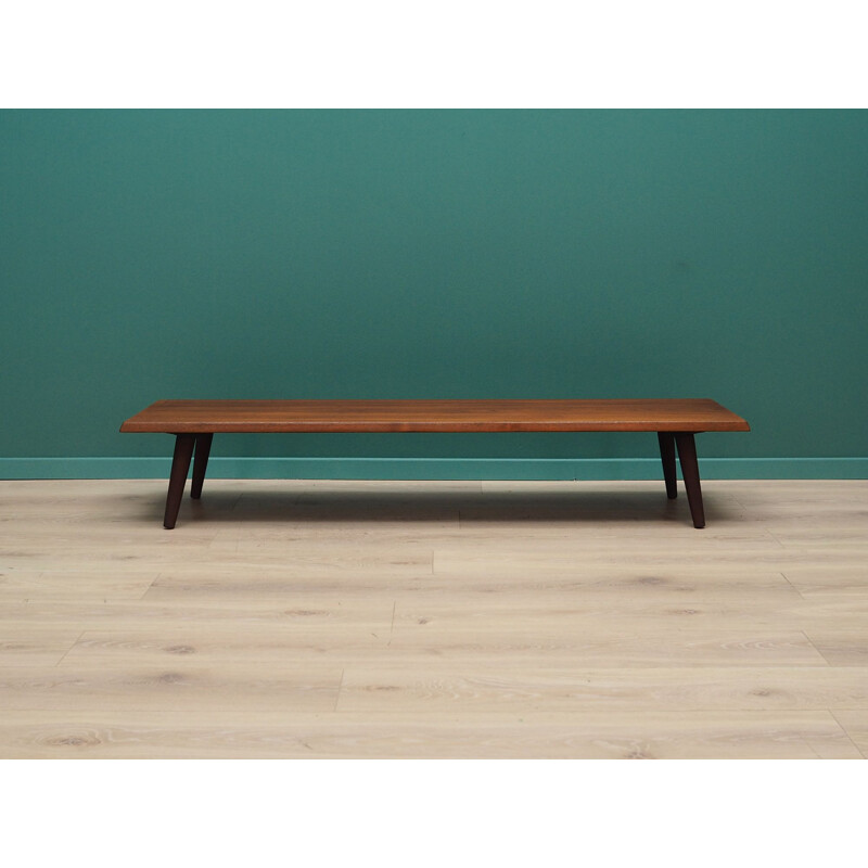 Vintage teak low bench, Danish 1960