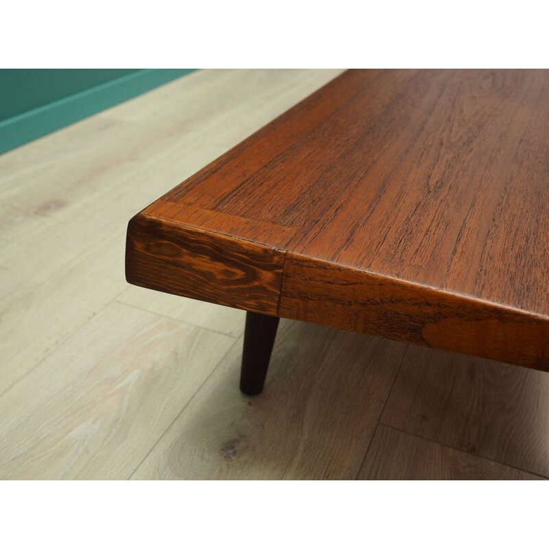 Vintage teak low bench, Danish 1960