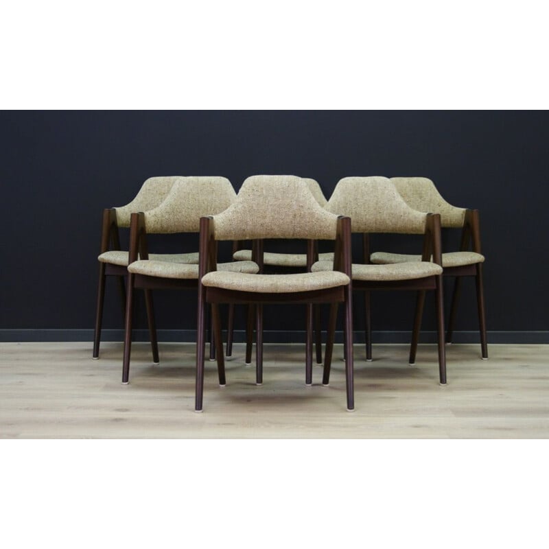 Ensemble de 4 chaises vintage conçues par Kai Kristiansen  par Fritz Hansenfrom 1970