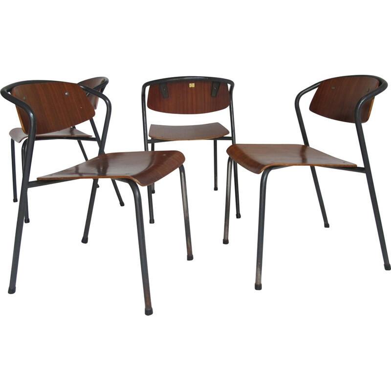 Set of four Marko industrial chairs, Ynske KOOISTRA - 1965s