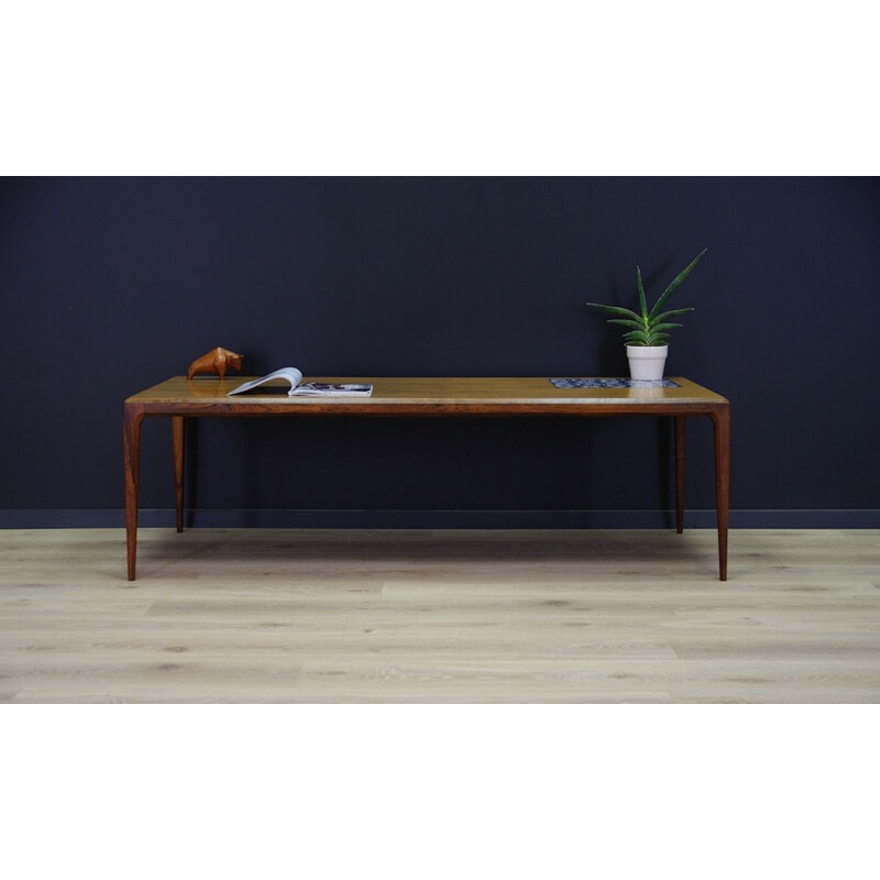 Vintage coffee table in rosewood by Johannes Andersen, Denmark 1960